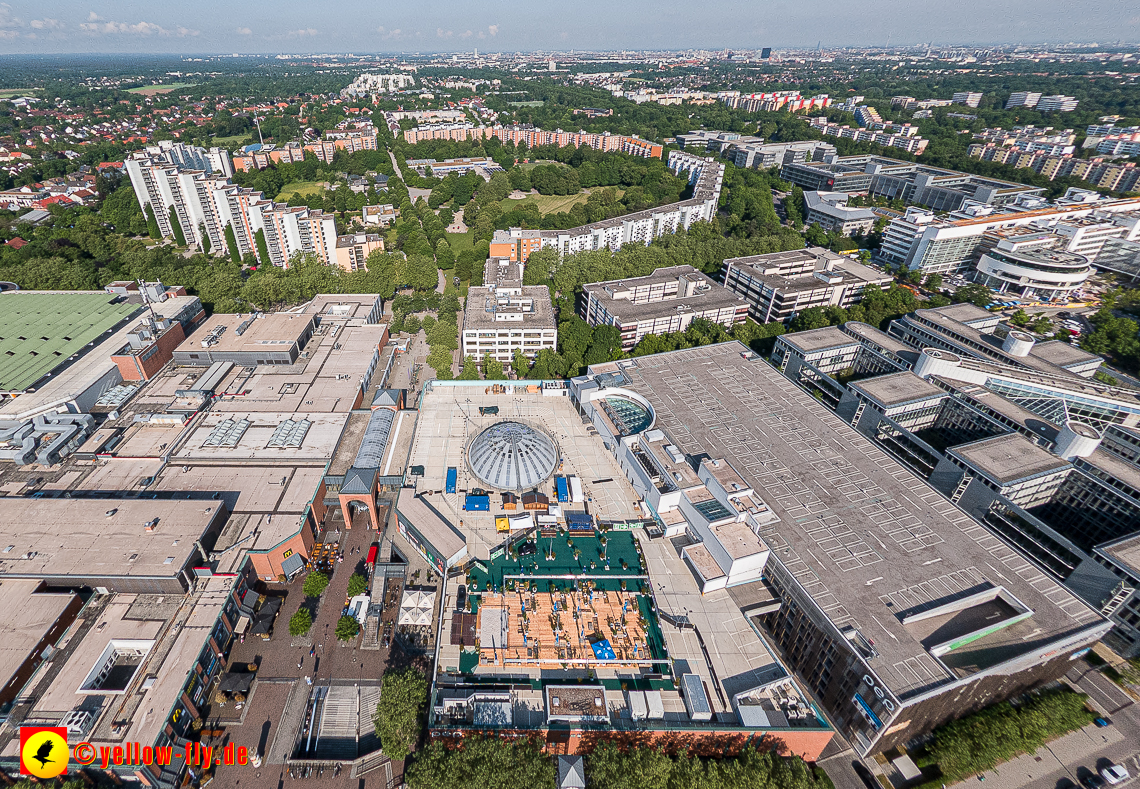 07.06.2023 - Neuperlachs neue Mitte mit PEP, Perlach Plaza, Share, Allianzversicherung und Wohnring